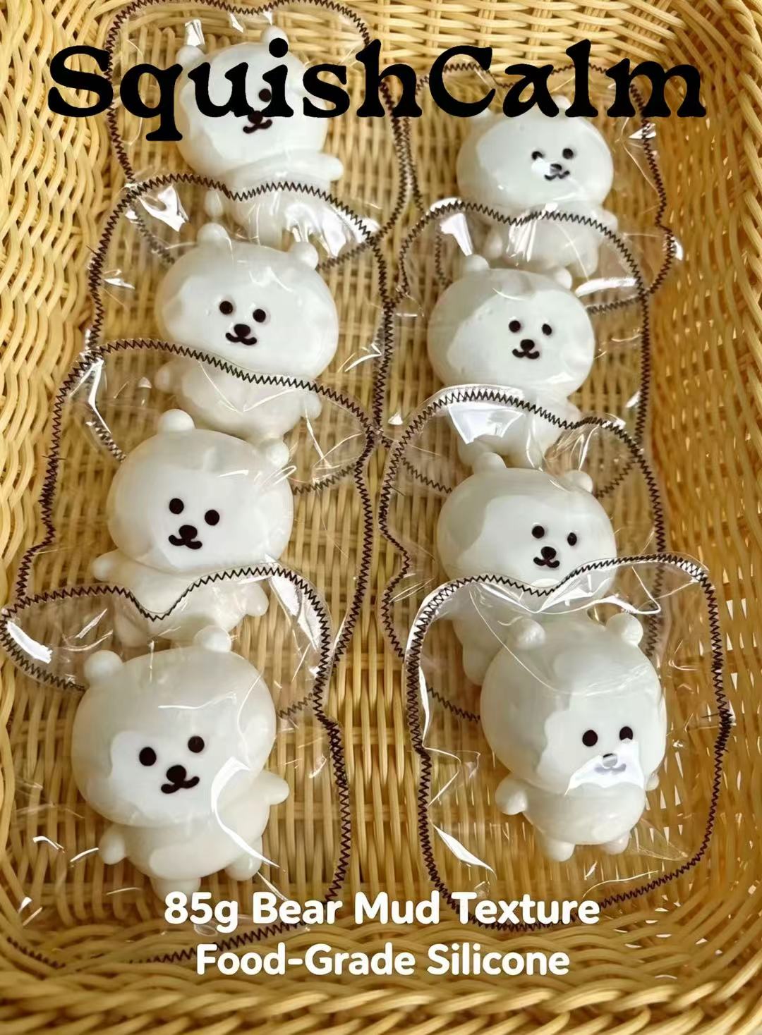 SquishCalm Snowy Bear