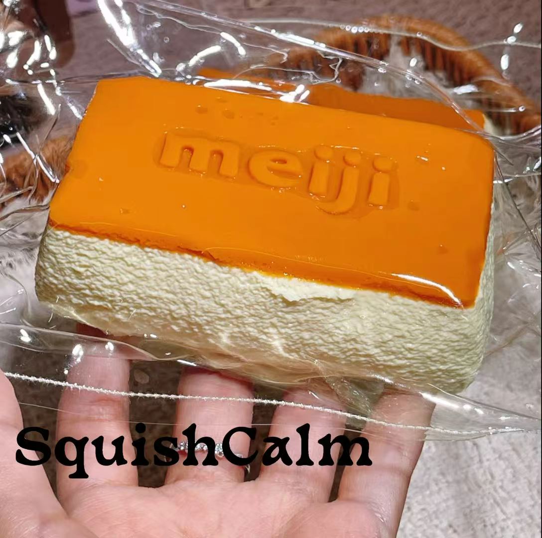 SquishCalm Cheesy Bread & Deli Block Squishies – 200g