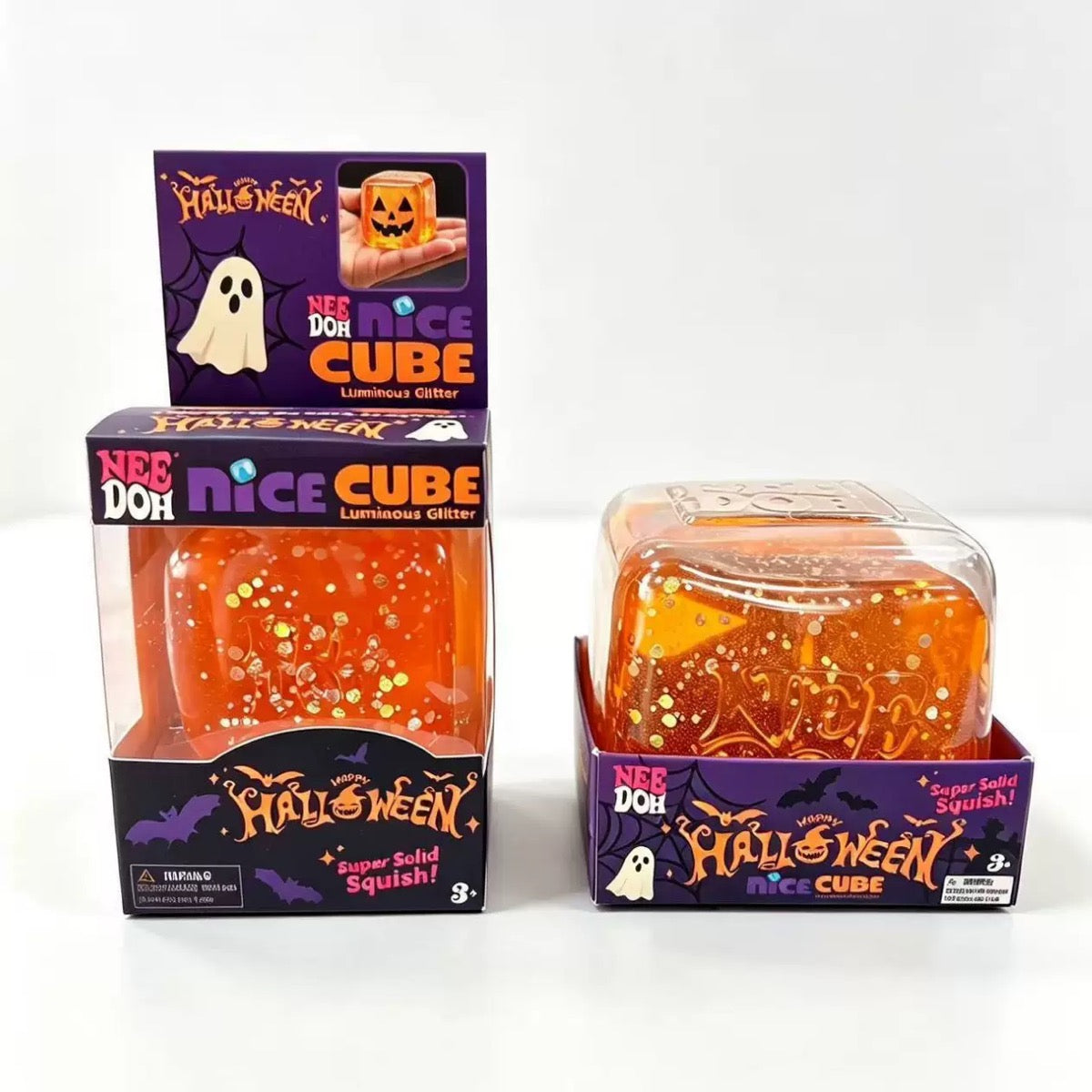 NeeDoh Halloween Nice Cube Series(Glow in the dark)