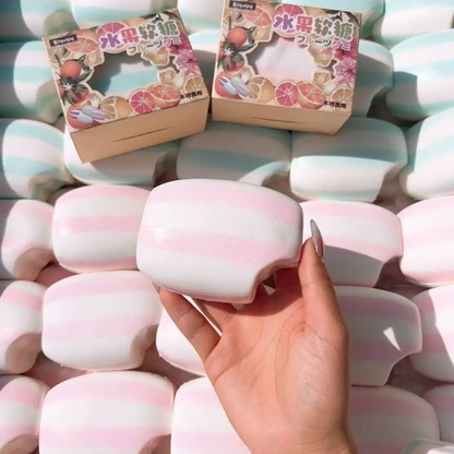 Pink Gummy Squishy Toy Extra Soft Slow Rising Stress Relief Toy