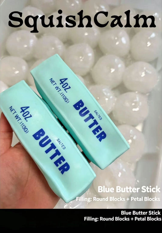 SquishCalm Blue Butter Stick Squishy