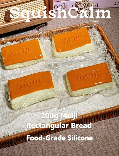 SquishCalm Cheesy Bread & Deli Block Squishies – 200g