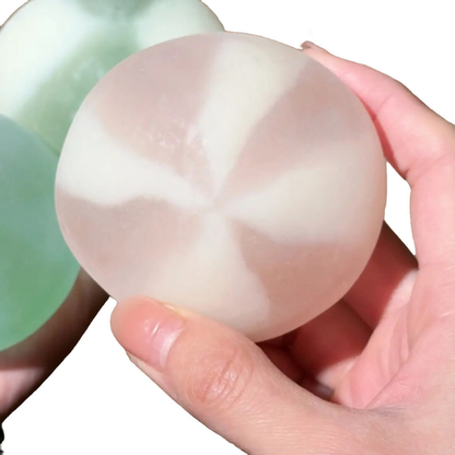 DIY Coconut Oil Patchwork Squishy Ball