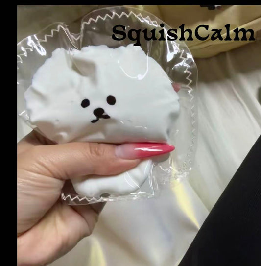 SquishCalm Snowy Bear