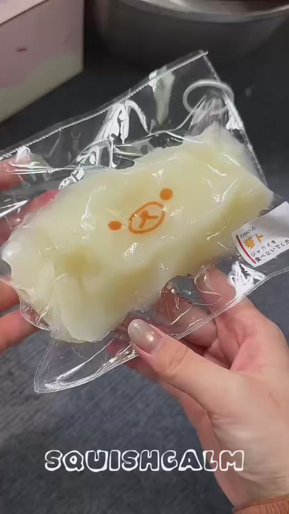 SquishCalm Bear Radish Stick & Ball - Frozen Butter Mud Texture | 180g
