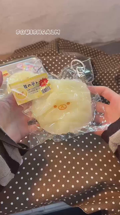 SquishCalm Bear Radish Stick & Ball - Frozen Butter Mud Texture | 180g